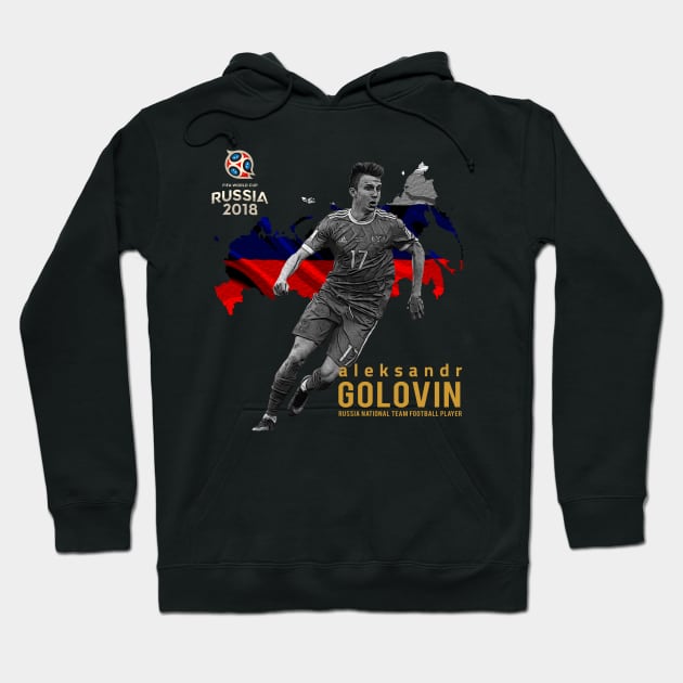 Aleksandr Golovin Hoodie by riphan01